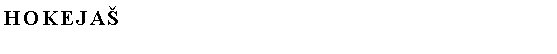 Text Box: hokejaš